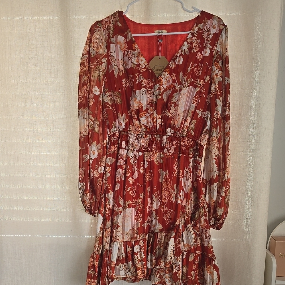 Floral V-Neck Dress
